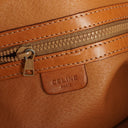 Celine Vintage Macadam Triomphe Brown Drawstring Bucket Bag