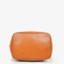 Celine Vintage Macadam Triomphe Brown Drawstring Bucket Bag