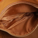 Celine Vintage Macadam Triomphe Brown Drawstring Bucket Bag