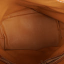 Celine Vintage Macadam Triomphe Brown Drawstring Bucket Bag