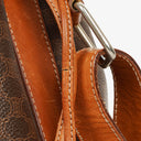 Celine Vintage Macadam Triomphe Brown Drawstring Bucket Bag