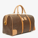 Celine Vintage Macadam Triomphe Brown Travel Bag