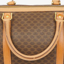 Celine Vintage Macadam Triomphe Brown Travel Bag