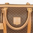 Celine Vintage Macadam Triomphe Brown Travel Bag