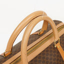 Celine Vintage Macadam Triomphe Brown Travel Bag