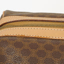 Celine Vintage Macadam Triomphe Brown Travel Bag