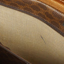 Celine Vintage Macadam Triomphe Brown Travel Bag