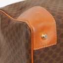 Celine Vintage Macadam Triomphe Brown Travel Bag