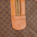 Celine Vintage Macadam Triomphe Brown Travel Bag