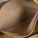 Celine Vintage Macadam Triomphe Brown Travel Bag