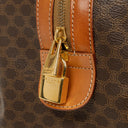 Celine Vintage Macadam Triomphe Brown Travel Bag