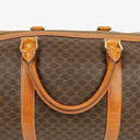 Celine Vintage Macadam Triomphe Brown Travel Bag