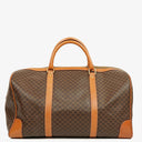 Celine Vintage Macadam Triomphe Brown Travel Bag