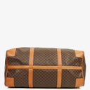 Celine Vintage Macadam Triomphe Brown Travel Bag
