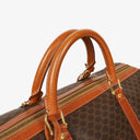 Celine Vintage Macadam Triomphe Brown Travel Bag