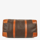 Celine Vintage Macadam Triomphe Brown Travel Bag