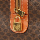 Celine Vintage Macadam Triomphe Brown Travel Bag