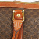 Celine Vintage Macadam Triomphe Brown Travel Bag