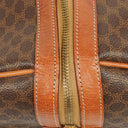 Celine Vintage Macadam Triomphe Brown Travel Bag