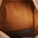 Celine Vintage Macadam Triomphe Brown Travel Bag