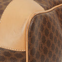 Celine Vintage Macadam Triomphe Brown Travel Bag