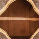 Celine Vintage Macadam Triomphe Brown Travel Bag