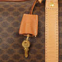 Celine Vintage Macadam Triomphe Brown Travel Bag