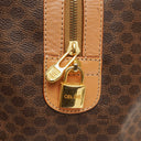 Celine Vintage Macadam Triomphe Brown Travel Bag