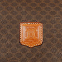 Celine Vintage Macadam Triomphe Brown Travel Bag