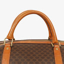 Celine Vintage Macadam Triomphe Brown Travel Bag