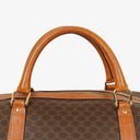 Celine Vintage Macadam Triomphe Brown Travel Bag
