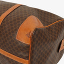 Celine Vintage Macadam Triomphe Brown Travel Bag