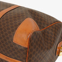 Celine Vintage Macadam Triomphe Brown Travel Bag