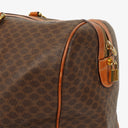 Celine Vintage Macadam Triomphe Brown Travel Bag
