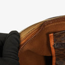 Celine Vintage Macadam Triomphe Brown Travel Bag