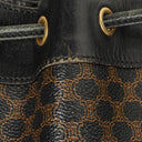 Celine Vintage Macadam Triomphe Drawstring Bucket Bag