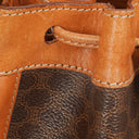 Celine Vintage Macadam Triomphe Drawstring Bucket Bag