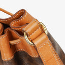 Celine Vintage Macadam Triomphe Drawstring Bucket Bag