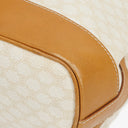 Celine Vintage Macadam Triomphe Drawstring Bucket Bag