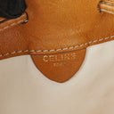 Celine Vintage Macadam Triomphe Drawstring Bucket Bag