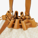 Celine Vintage Macadam Triomphe Drawstring Bucket Bag