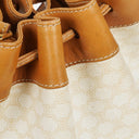 Celine Vintage Macadam Triomphe Drawstring Bucket Bag