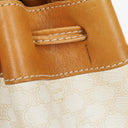 Celine Vintage Macadam Triomphe Drawstring Bucket Bag