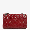 Chanel 2.55 226 Reissue Red Crinkled Patent Leather Flap Bag With Ruthenium Hardware