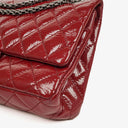 Chanel 2.55 226 Reissue Red Crinkled Patent Leather Flap Bag With Ruthenium Hardware