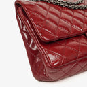 Chanel 2.55 226 Reissue Red Crinkled Patent Leather Flap Bag With Ruthenium Hardware