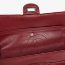 Chanel 2.55 226 Reissue Red Crinkled Patent Leather Flap Bag With Ruthenium Hardware