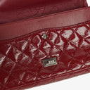 Chanel 2.55 226 Reissue Red Crinkled Patent Leather Flap Bag With Ruthenium Hardware