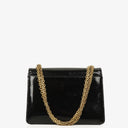 Chanel 2.55 Black Patent Leather Shoulder Bag With Mademoiselle Chain