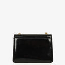 Chanel 2.55 Black Patent Leather Shoulder Bag With Mademoiselle Chain